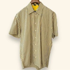 Carroll & Co Beverly Hills Short Sleeve Button up Men’s Shirt Plaid